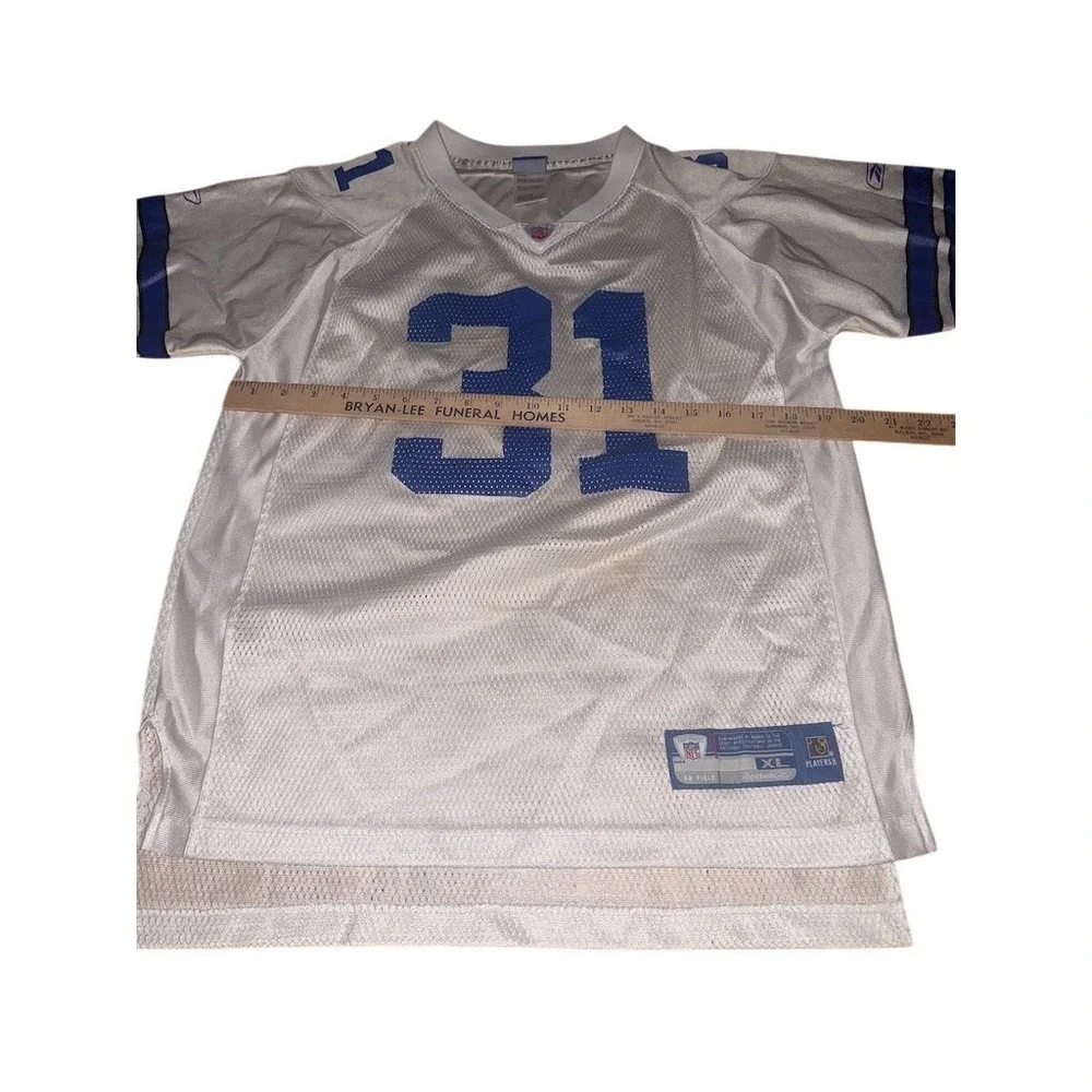 Reebok Dallas Cowboys Roy Williams #31 Youth XL White NFL Football Jersey